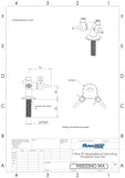 Two Way Bench Mounted Drop Lever Gas Tap - 900033